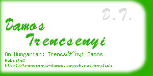 damos trencsenyi business card